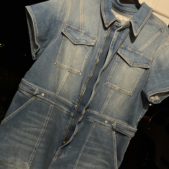 LAST OFFER! Good American Fit For Success Bootcut Denim Jumpsuit Sz 6 (18) 3XL - Picture 7 of 17